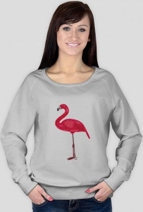 Flaming efekt wydrapywanki - bluza damska