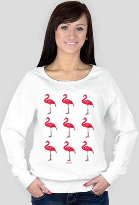 Flamingi 9 - bluza damska
