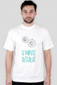 U mnie działa! - geek - t-shirt męski
