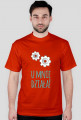 U mnie działa! - geek - t-shirt męski