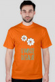 U mnie działa! - geek - t-shirt męski