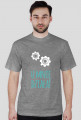 U mnie działa! - geek - t-shirt męski