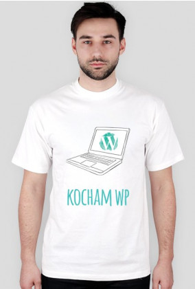Kocham WP - geek - t-shirt męski