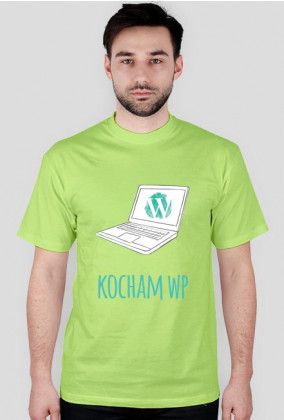 Kocham WP - geek - t-shirt męski