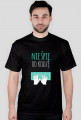 Nie śpię, bo kodzę - geek - t-shirt męski