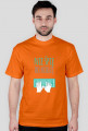 Nie śpię, bo kodzę - geek - t-shirt męski