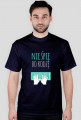 Nie śpię, bo kodzę - geek - t-shirt męski