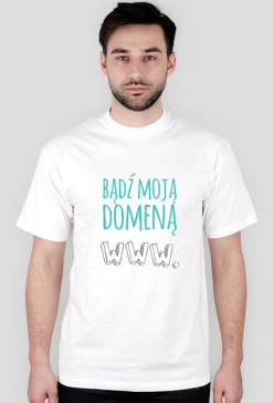 Bądź moją domeną - geek - koszulka damska