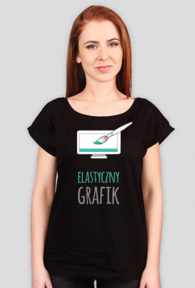 Elastyczny grafik - grafik - koszulka damska