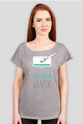 Elastyczny grafik - grafik - koszulka damska
