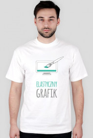 Elastyczny grafik - grafik - t-shirt męski