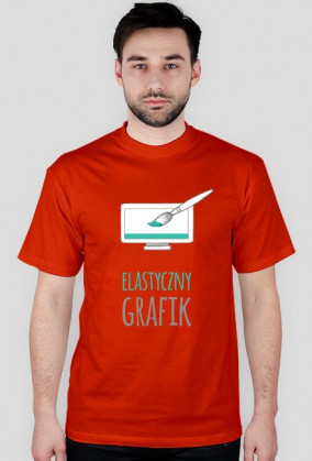 Elastyczny grafik - grafik - t-shirt męski