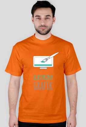 Elastyczny grafik - grafik - t-shirt męski