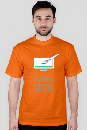 Elastyczny grafik - grafik - t-shirt męski