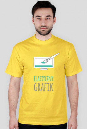 Elastyczny grafik - grafik - t-shirt męski