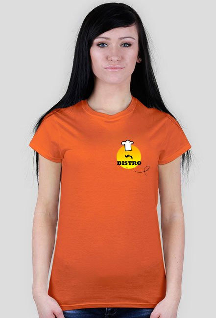 t-shirt damski nadruk przód mały