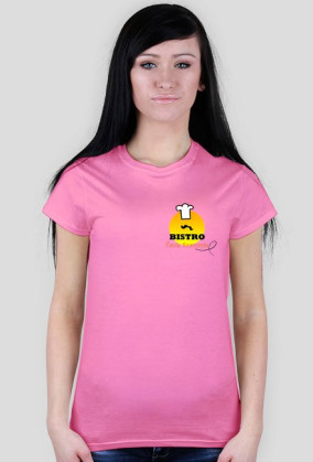 t-shirt damski nadruk przód mały