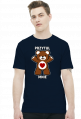 Miś Przytul mnie (slim t-shirt) jasna grafika