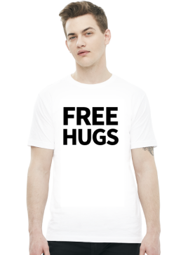 Free Hugs duże (t-shirt) ciemna grafika
