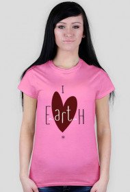 Koszulka damska - I LOVE EartH #2