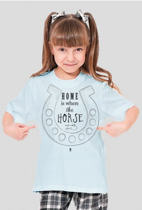 Koszulka dziecięca - HOME IS WHERE THE HORSE IS #2