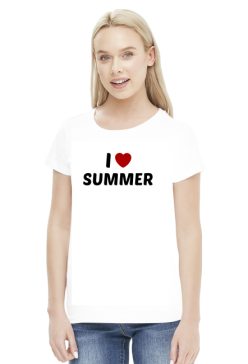 I Love Summer (bluzka damska) ciemna grafika