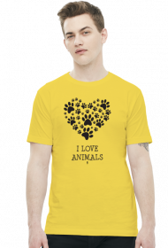 Koszulka męska - I LOVE ANIMALS