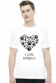 Koszulka męska - I LOVE ANIMALS