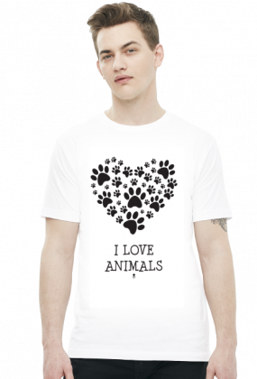 Koszulka męska - I LOVE ANIMALS