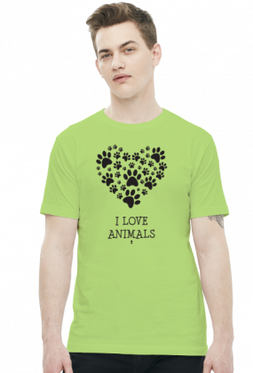 Koszulka męska - I LOVE ANIMALS