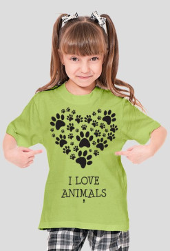 Koszulka dziecięca - I LOVE ANIMALS #2
