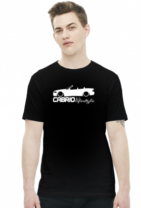 Cabrio is a lifestyle - E36 (t-shirt) jasna grafika