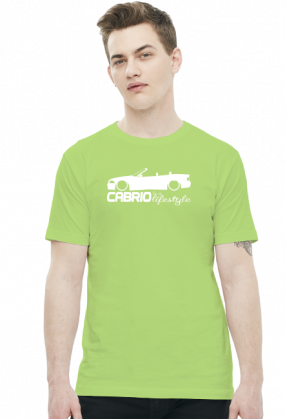 Cabrio is a lifestyle - E36 (t-shirt) jasna grafika