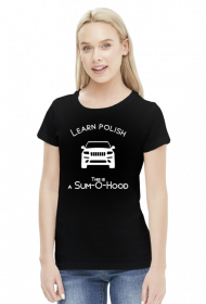 Learn Polish - Sum-o-hood (bluzka damska) jasna grafika