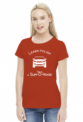 Learn Polish - Sum-o-hood (bluzka damska) jasna grafika