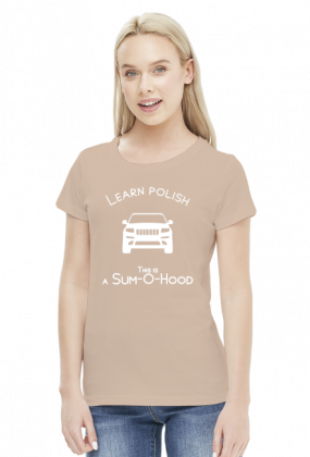 Learn Polish - Sum-o-hood (bluzka damska) jasna grafika