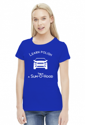 Learn Polish - Sum-o-hood (bluzka damska) jasna grafika