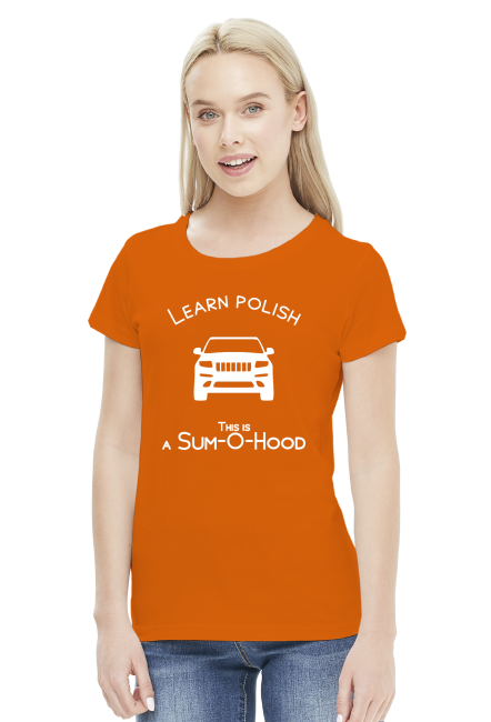 Learn Polish - Sum-o-hood (bluzka damska) jasna grafika