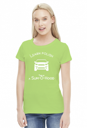 Learn Polish - Sum-o-hood (bluzka damska) jasna grafika