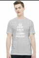 Keep Calm and Learn Polish (t-shirt) jasna grafika