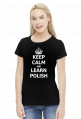 Keep Calm and Learn Polish (bluzka damska) jasna grafika