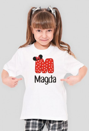 Koszulka dziecięca z nadrukiem "Magda"