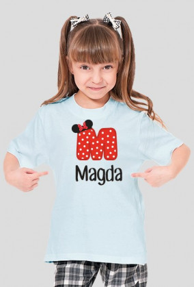 Koszulka dziecięca z nadrukiem "Magda"