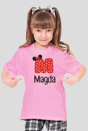 Koszulka dziecięca z nadrukiem "Magda"