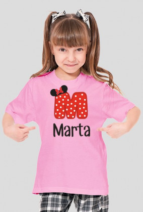 Koszulka dziecięca z nadrukiem "Marta"