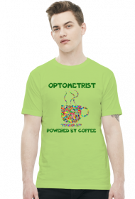 Koszulka męska - Optometrist powered by coffee