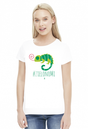 Koszulka damska - #ZIELONO MI