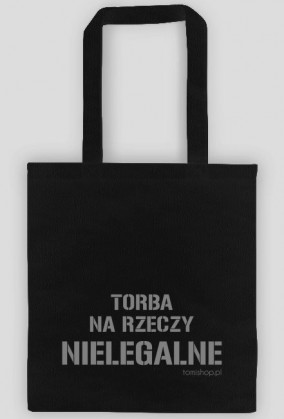 Torba bawełniana na rzeczy nielegalne.