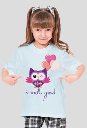 Koszulka dziecięca - I OWL YOU!