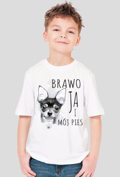 Koszulka dziecięca - BRAWO JA I MÓJ PIES